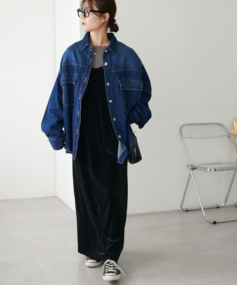 【新色追加！/WEB限定】リブスクエアネックプルオーバー