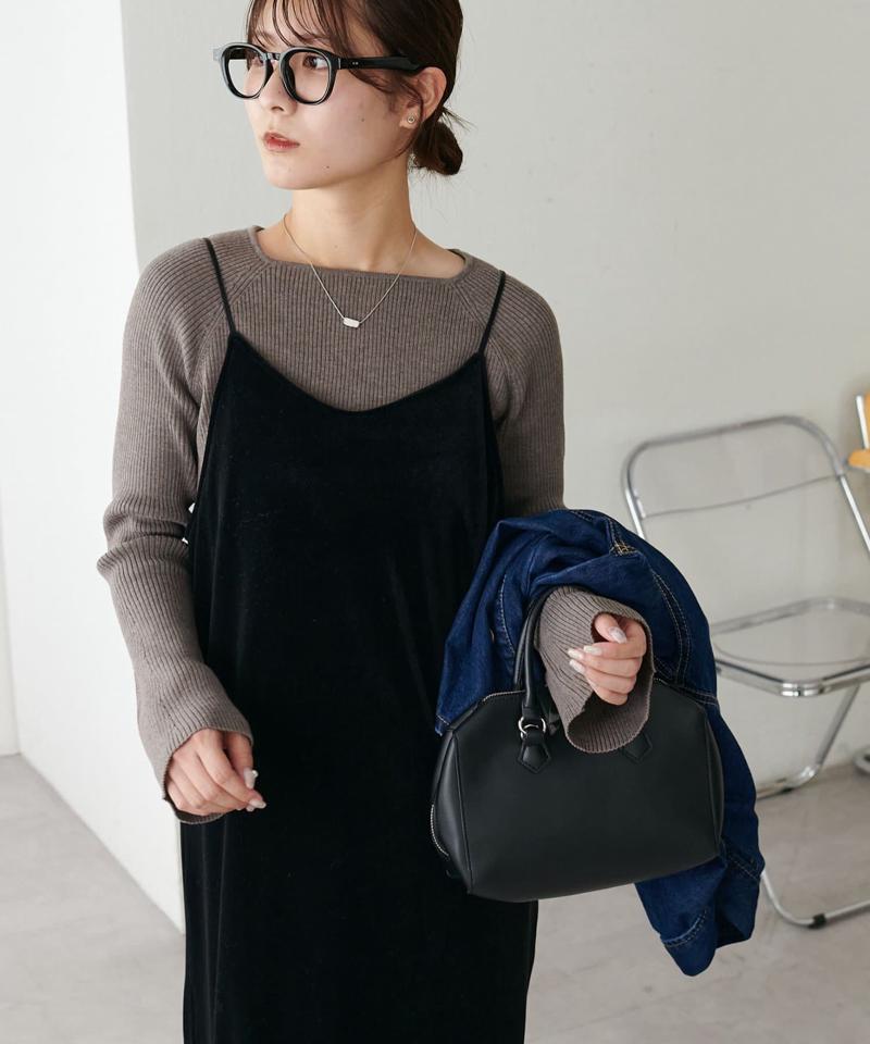 【新色追加！/WEB限定】リブスクエアネックプルオーバー