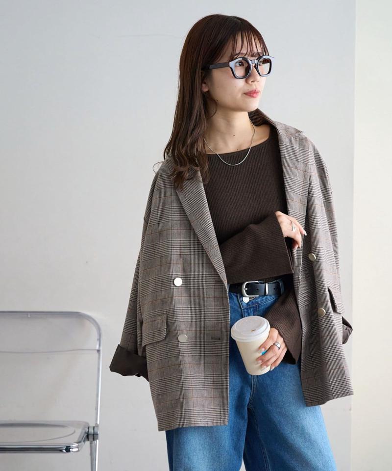 【新色追加！/WEB限定】リブスクエアネックプルオーバー