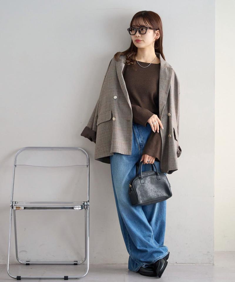 【新色追加！/WEB限定】リブスクエアネックプルオーバー