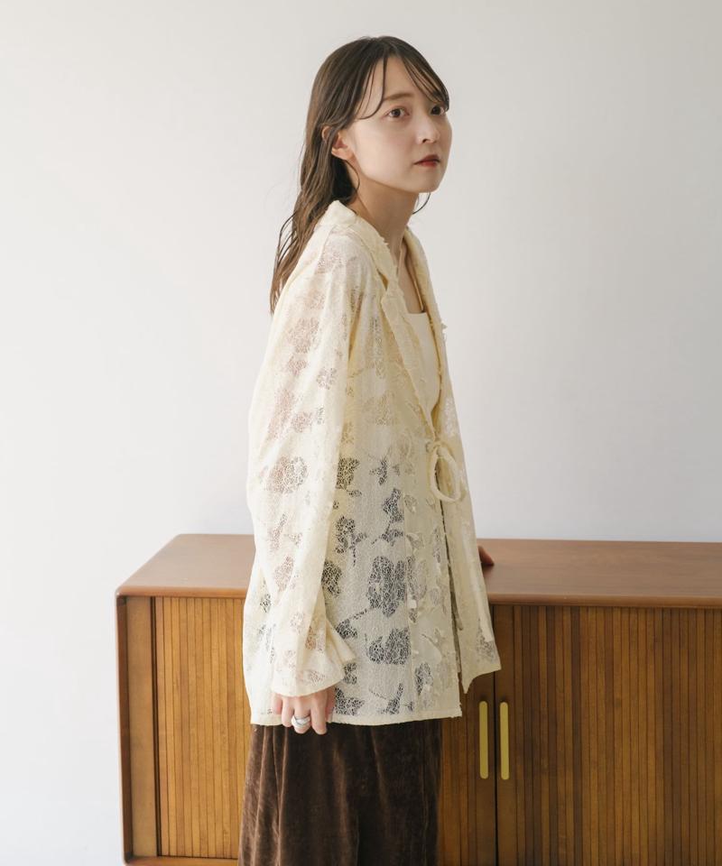 リバーシブルキルティングレースジャケット