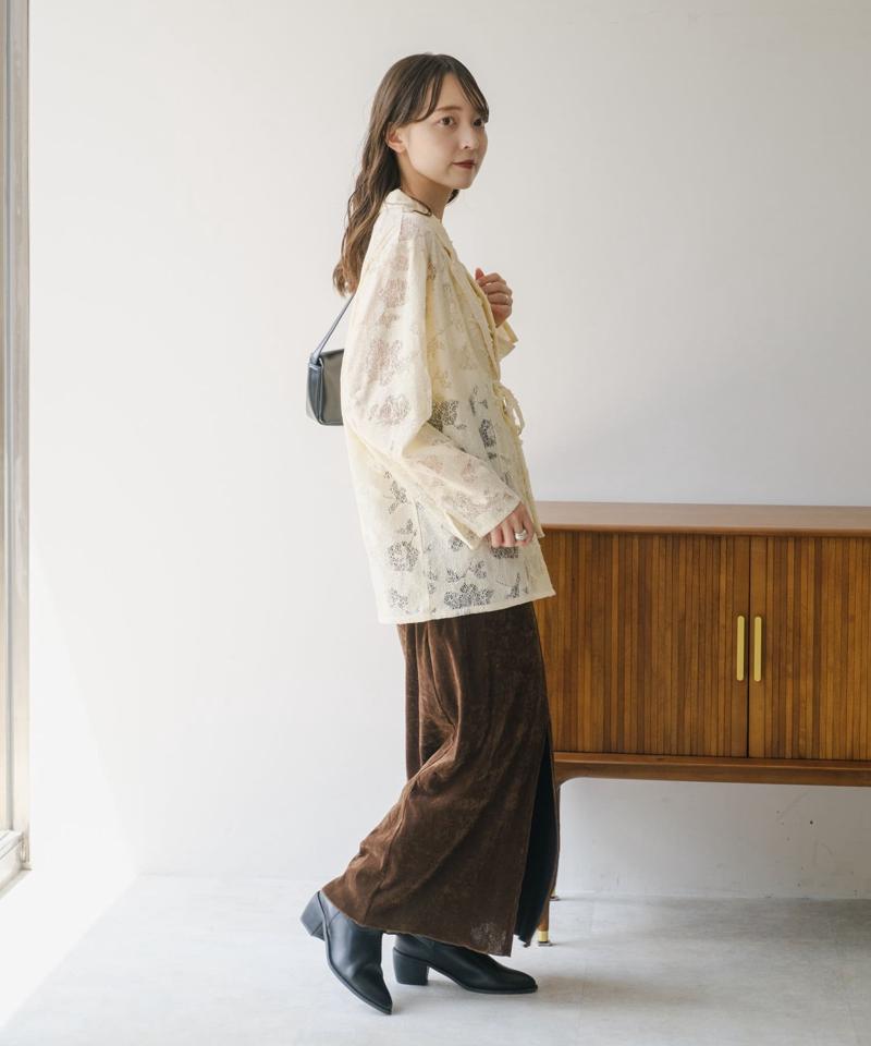 リバーシブルキルティングレースジャケット