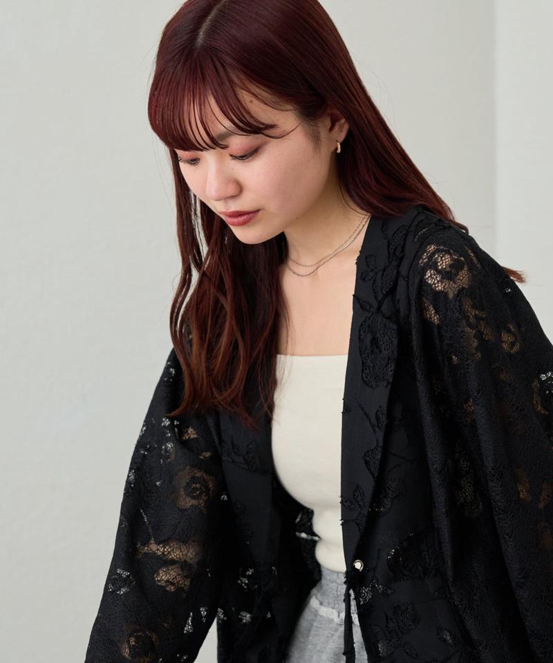 リバーシブルキルティングレースジャケット