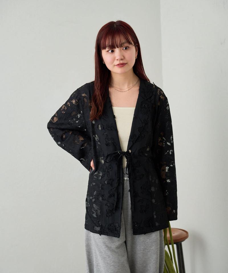 リバーシブルキルティングレースジャケット