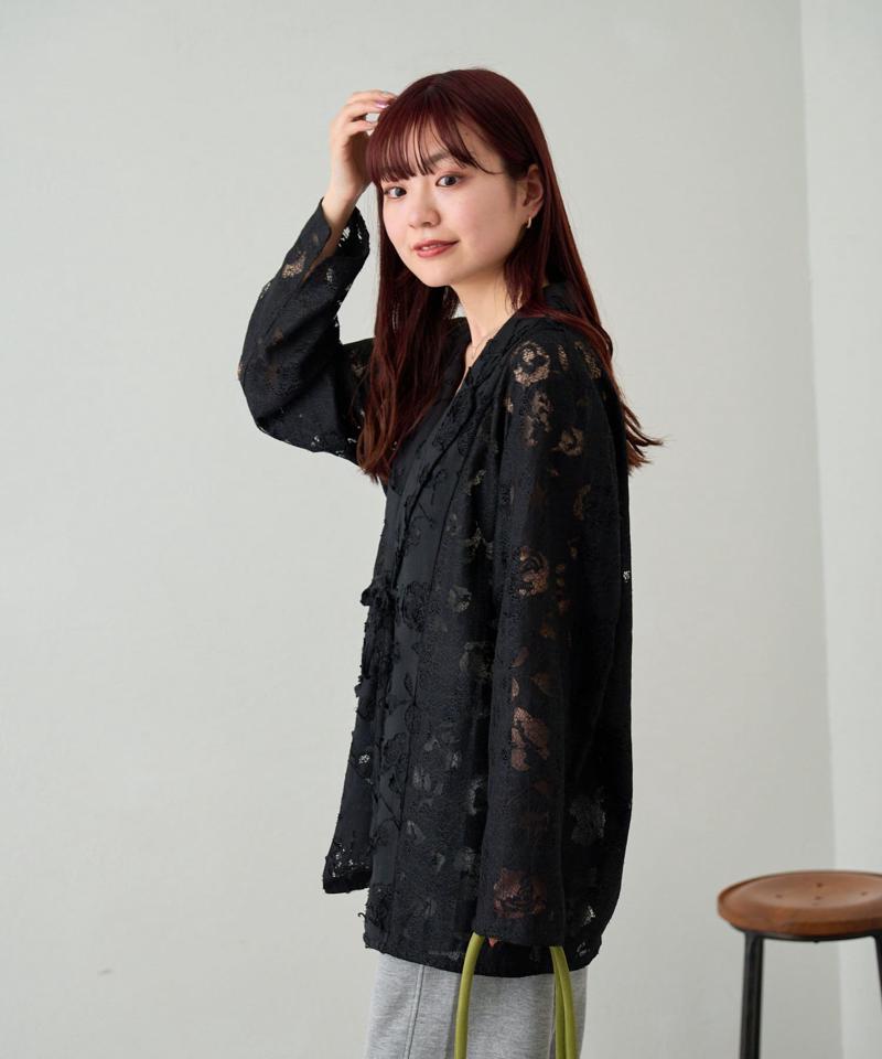 リバーシブルキルティングレースジャケット