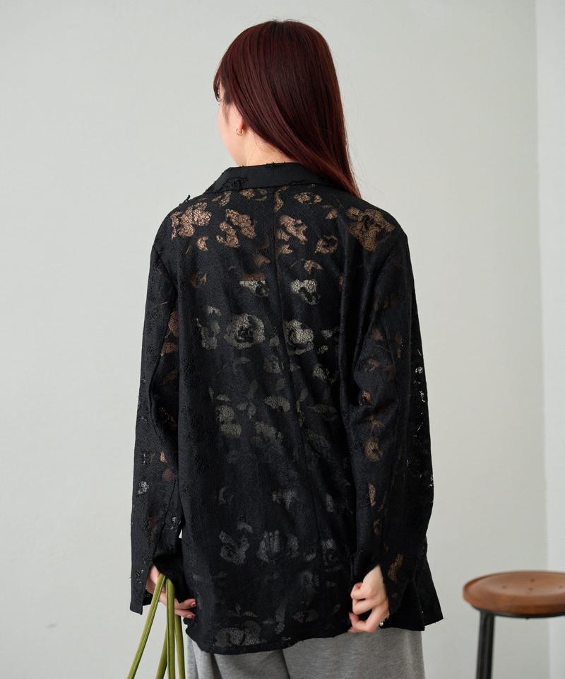 リバーシブルキルティングレースジャケット