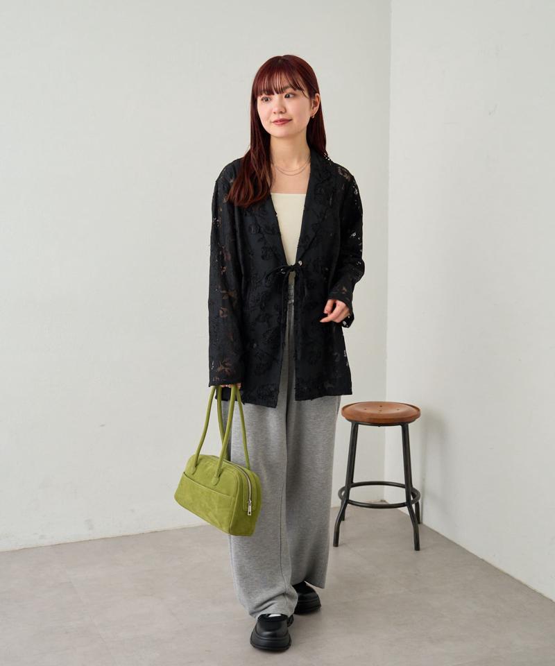 リバーシブルキルティングレースジャケット