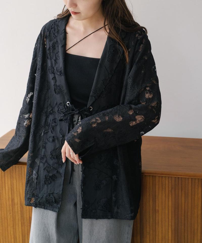 リバーシブルキルティングレースジャケット