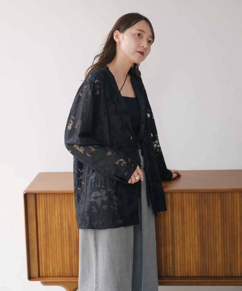 リバーシブルキルティングレースジャケット