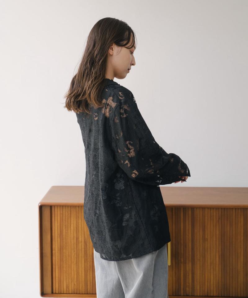 リバーシブルキルティングレースジャケット