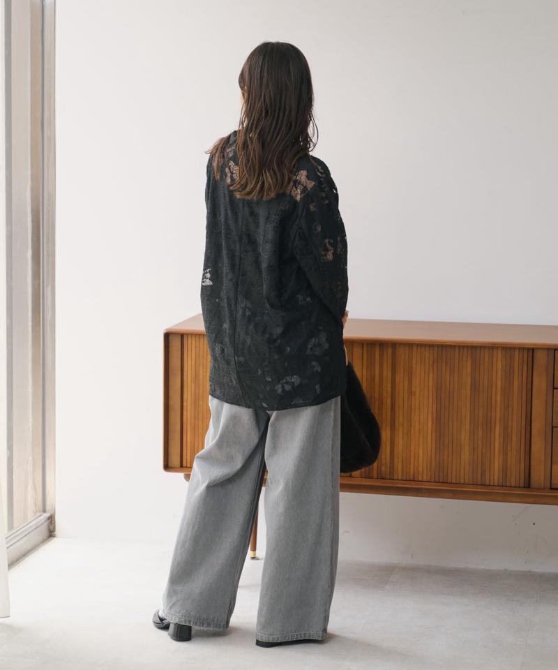 リバーシブルキルティングレースジャケット