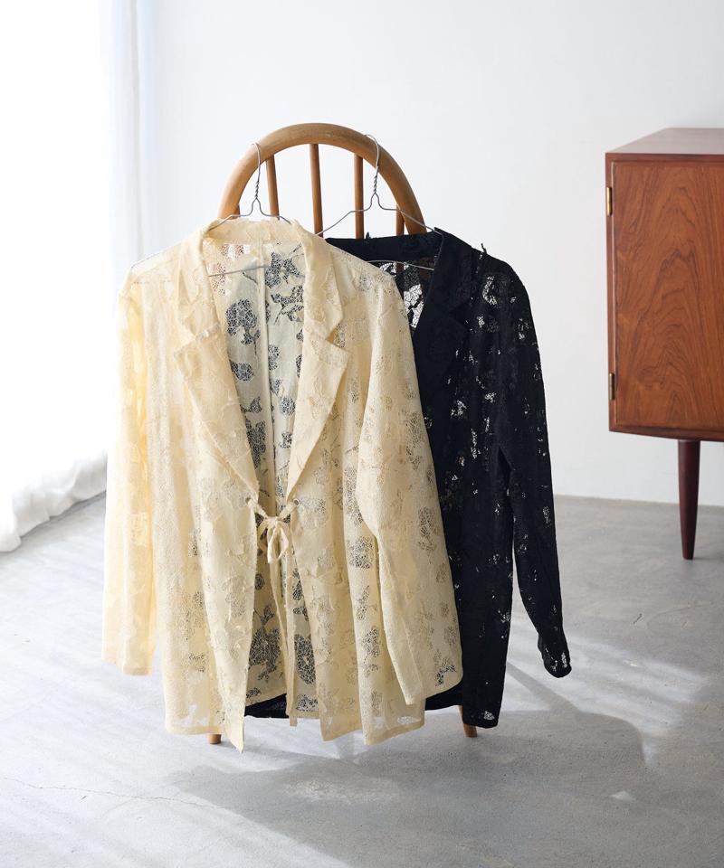 リバーシブルキルティングレースジャケット