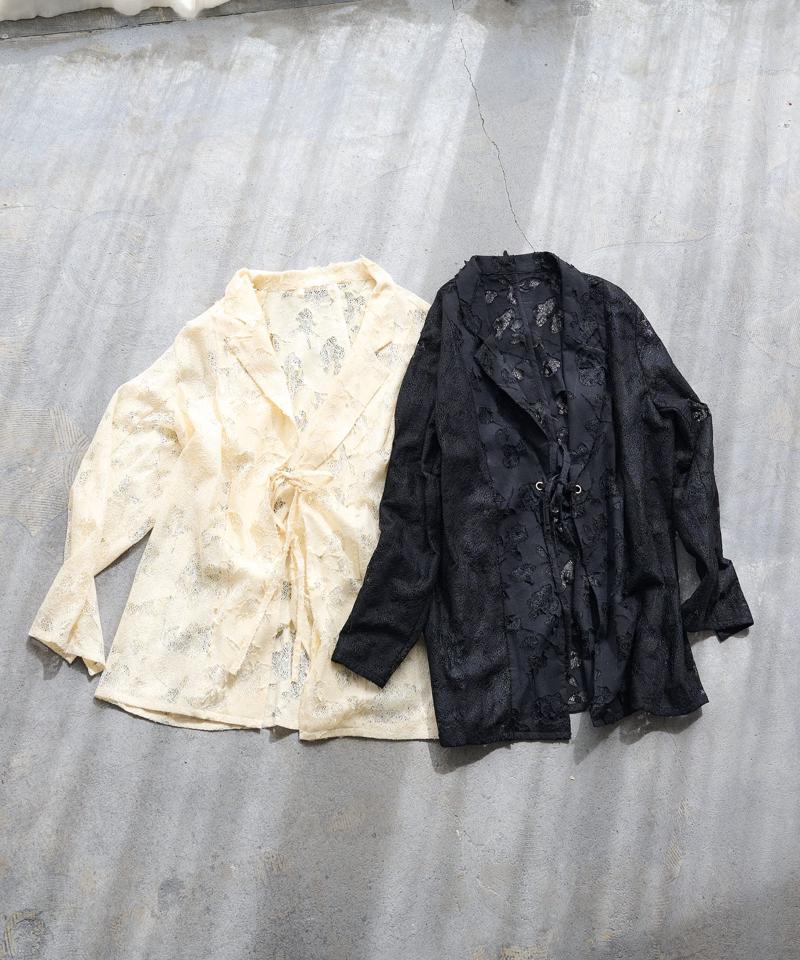 リバーシブルキルティングレースジャケット