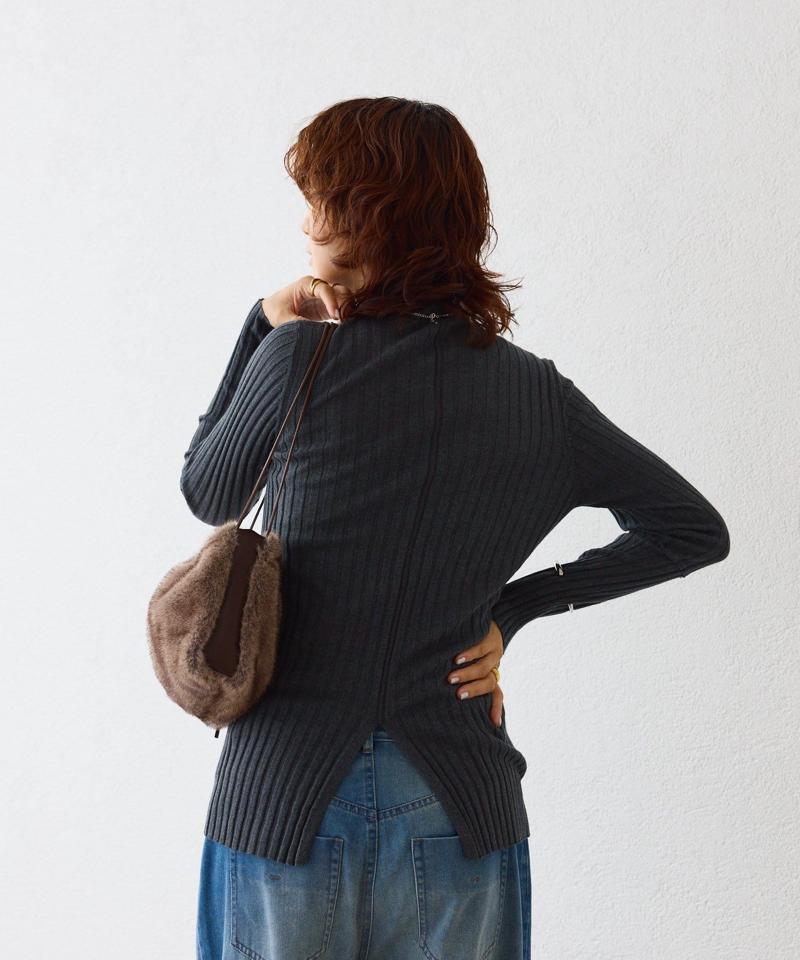 【新色追加・リバイバル】シルクカシミヤリブニット