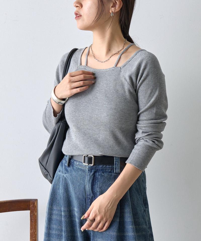 【リバイバル】PBTレイヤード風ニット