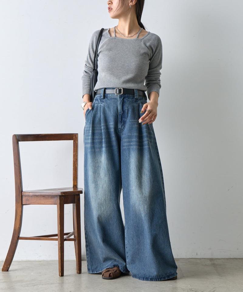 【リバイバル】PBTレイヤード風ニット