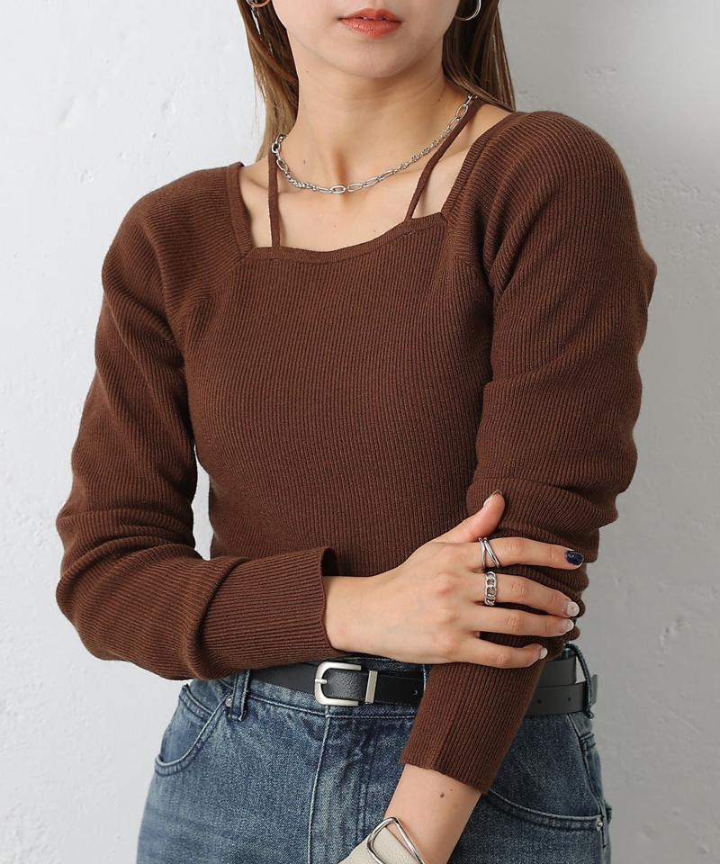 【リバイバル】PBTレイヤード風ニット