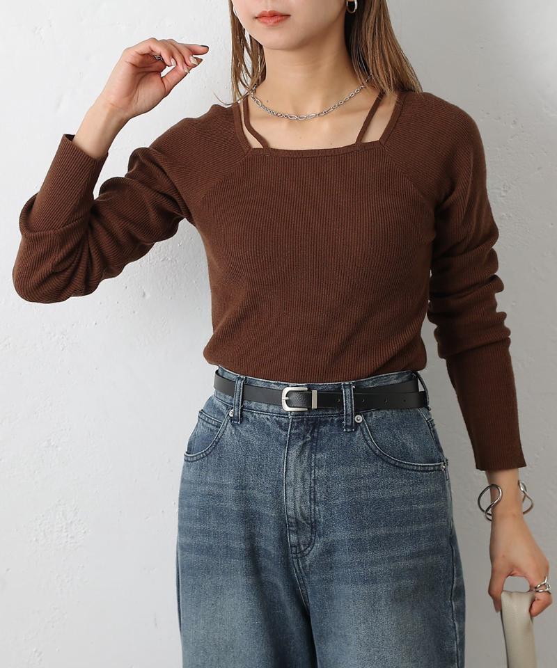 【リバイバル】PBTレイヤード風ニット