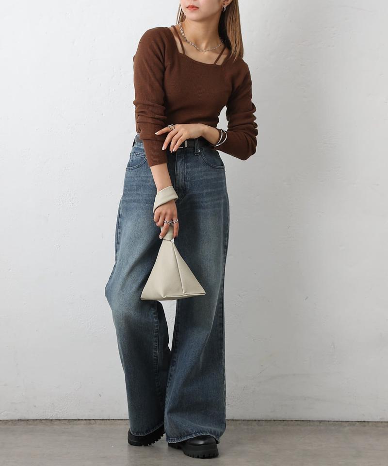 【リバイバル】PBTレイヤード風ニット