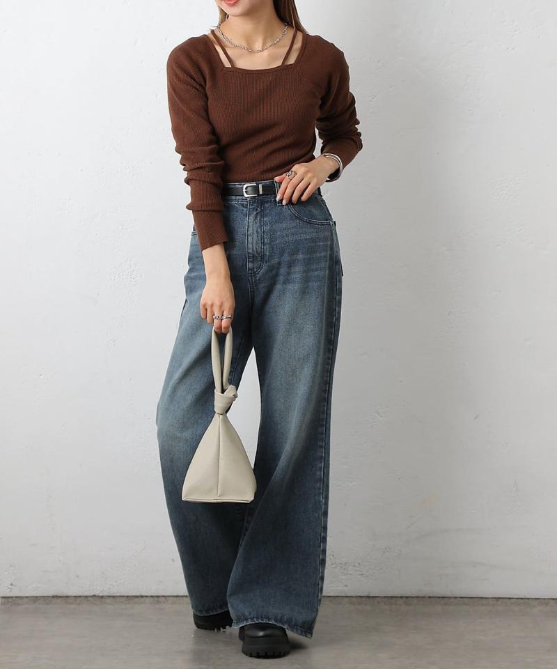 【リバイバル】PBTレイヤード風ニット