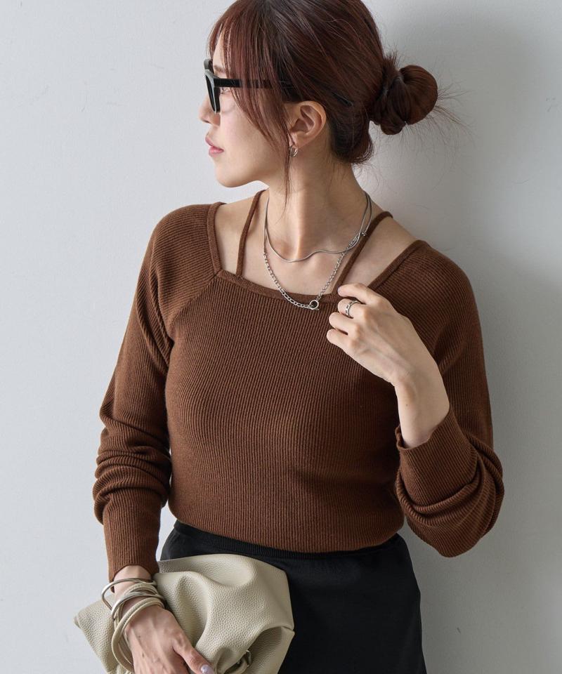 【リバイバル】PBTレイヤード風ニット