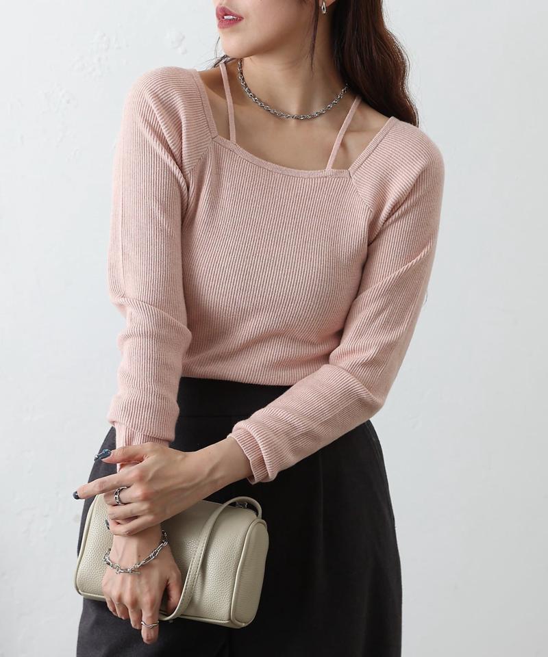 【リバイバル】PBTレイヤード風ニット