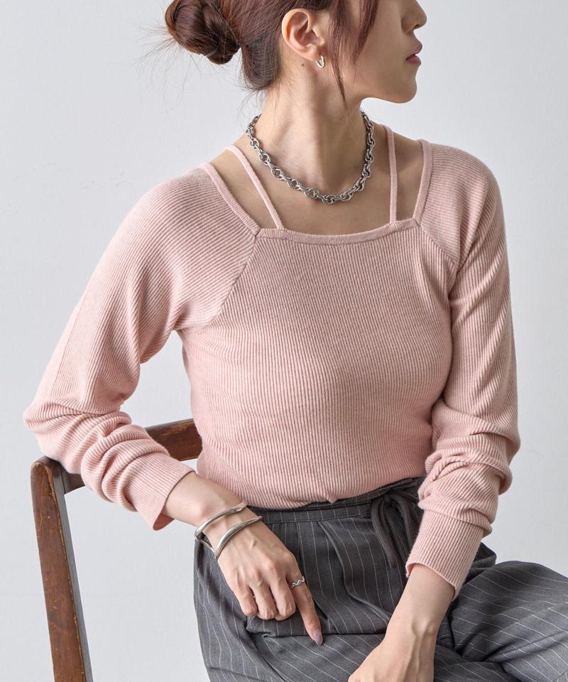 【リバイバル】PBTレイヤード風ニット