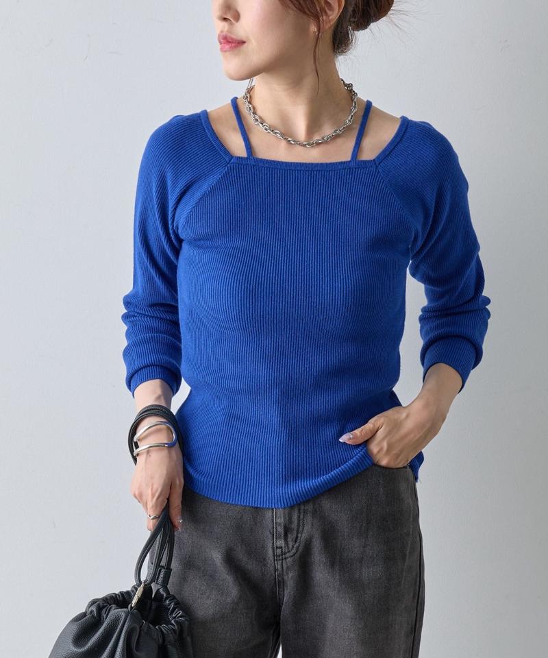 【リバイバル】PBTレイヤード風ニット