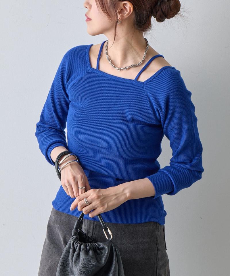 【リバイバル】PBTレイヤード風ニット