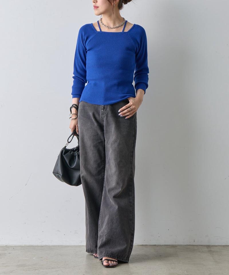 【リバイバル】PBTレイヤード風ニット