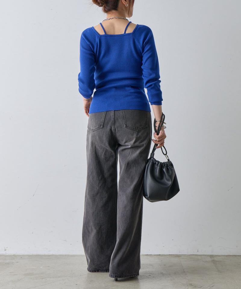 【リバイバル】PBTレイヤード風ニット