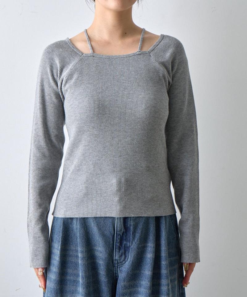 【リバイバル】PBTレイヤード風ニット