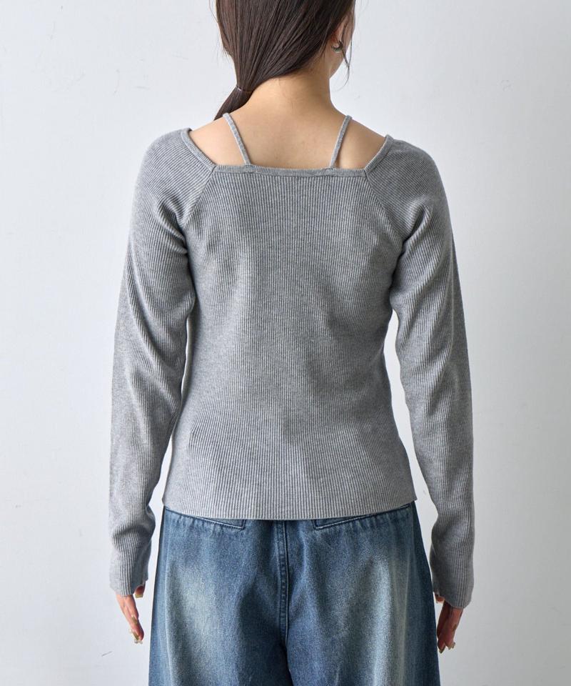 【リバイバル】PBTレイヤード風ニット