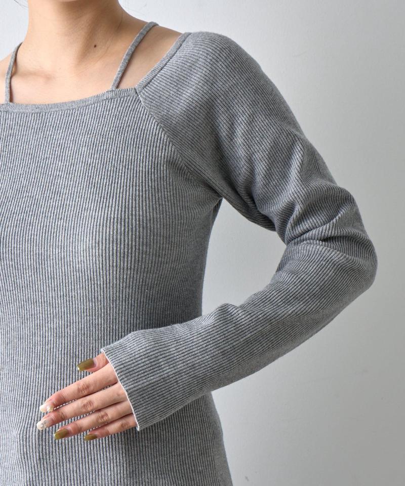 【リバイバル】PBTレイヤード風ニット