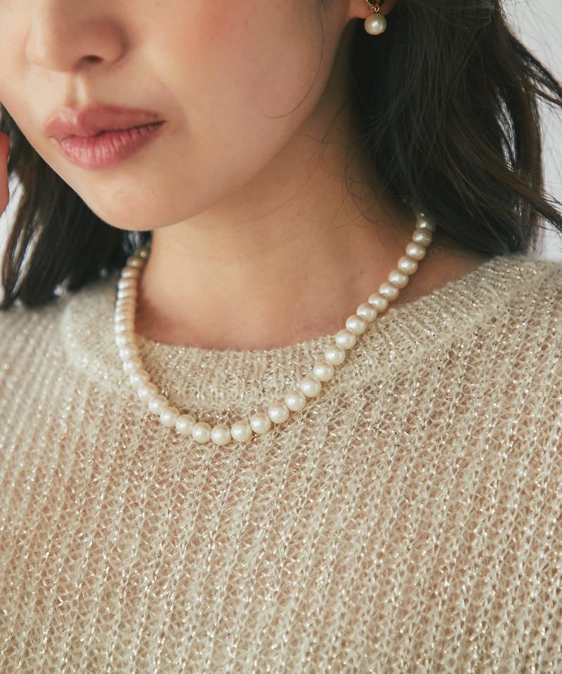【追加オーダー決定!】パールショートネックレス