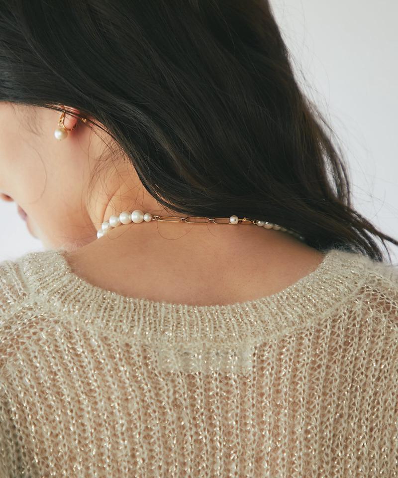 【追加オーダー決定!】パールショートネックレス