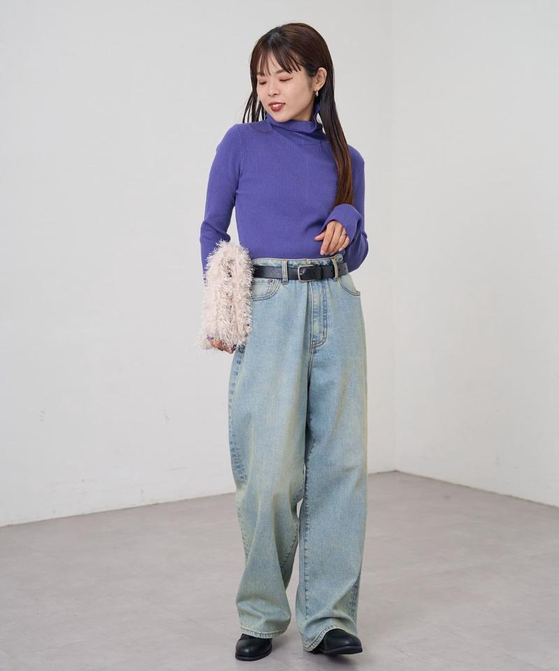 ◇12色展開◇アンチピリング配色ステッチタートル