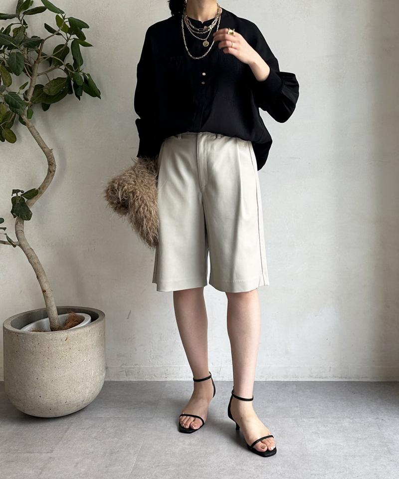 【完売カラー再追加！/新色追加】リブブルゾン風シャツ