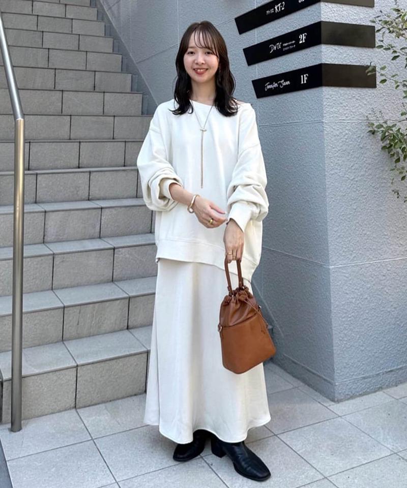 【着丈が選べる2サイズ展開♪】ピグメントワンショルスウェット