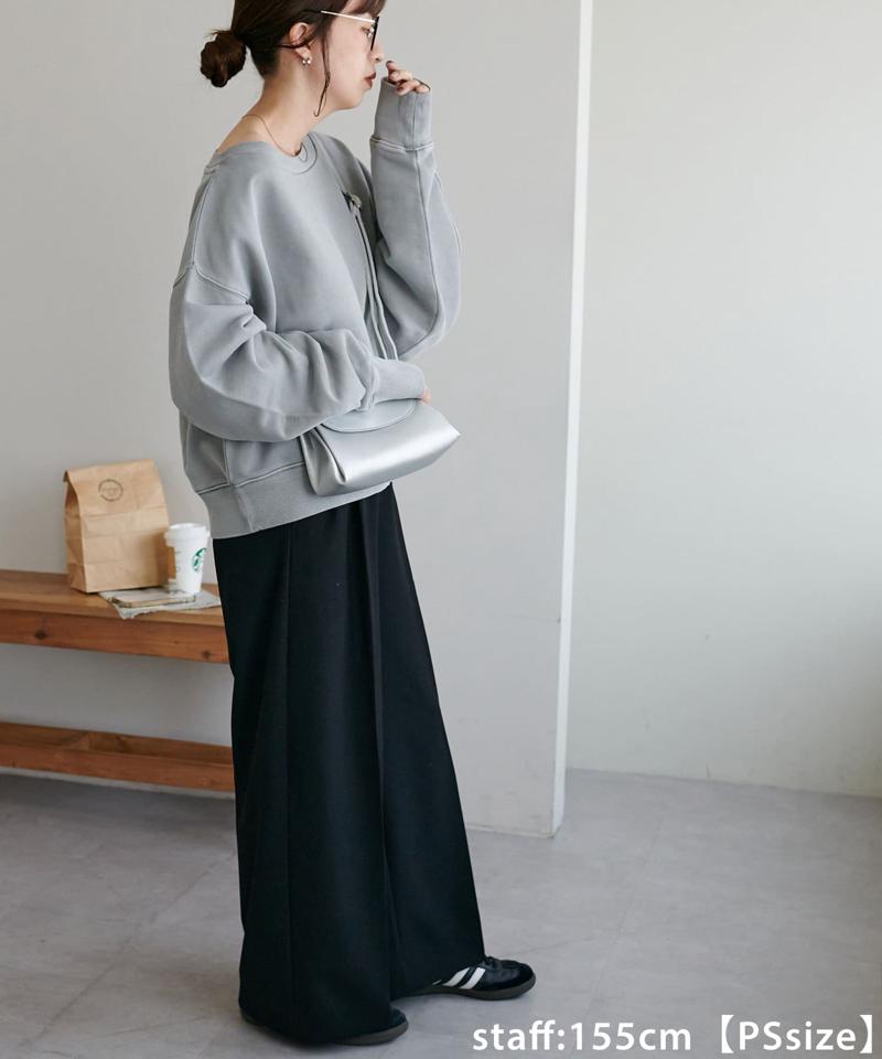 【着丈が選べる2サイズ展開♪】ピグメントワンショルスウェット