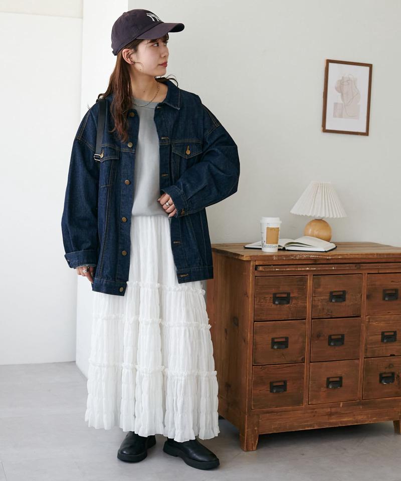 【着丈が選べる2サイズ展開♪】ピグメントワンショルスウェット