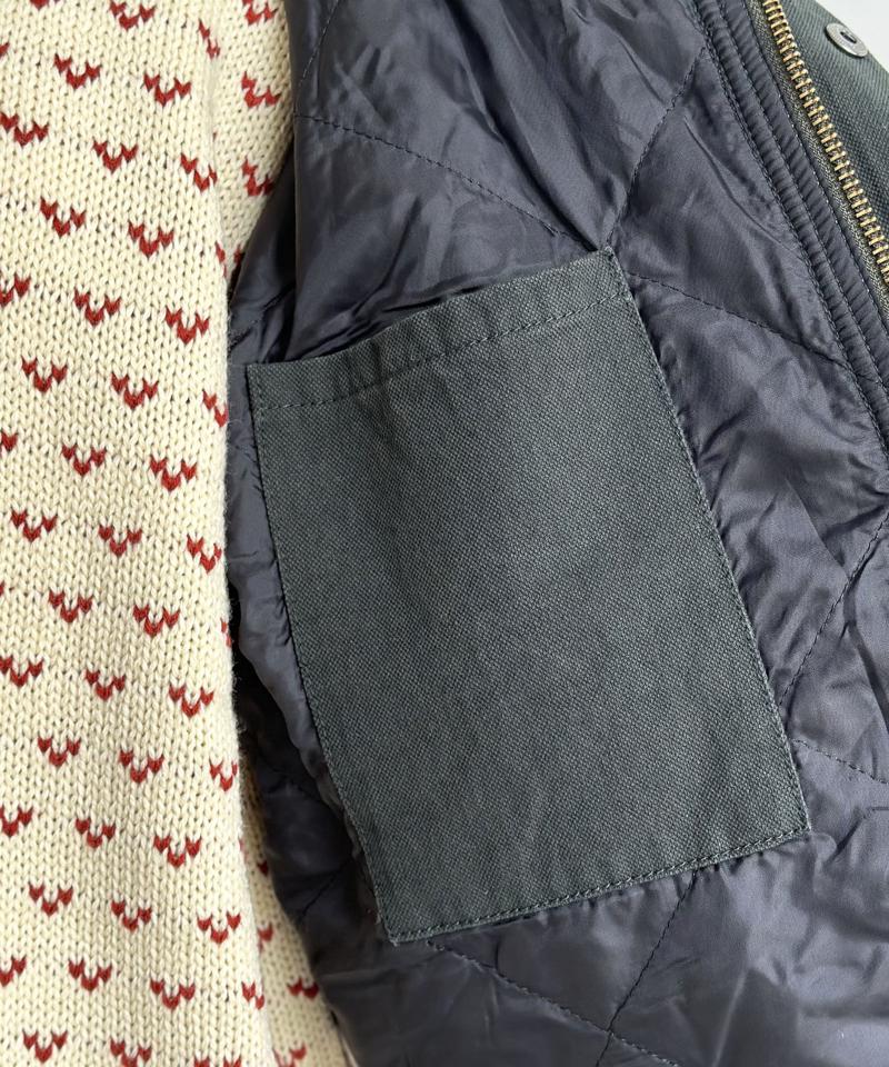 コーデュロイ襟ワークジャケット