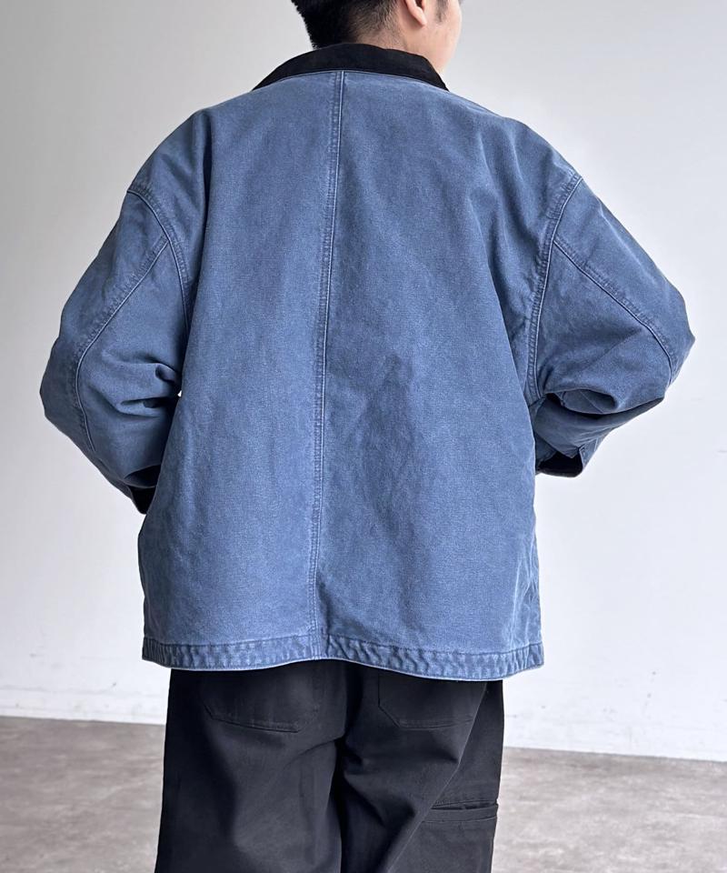 コーデュロイ襟ワークジャケット