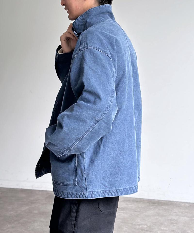 コーデュロイ襟ワークジャケット