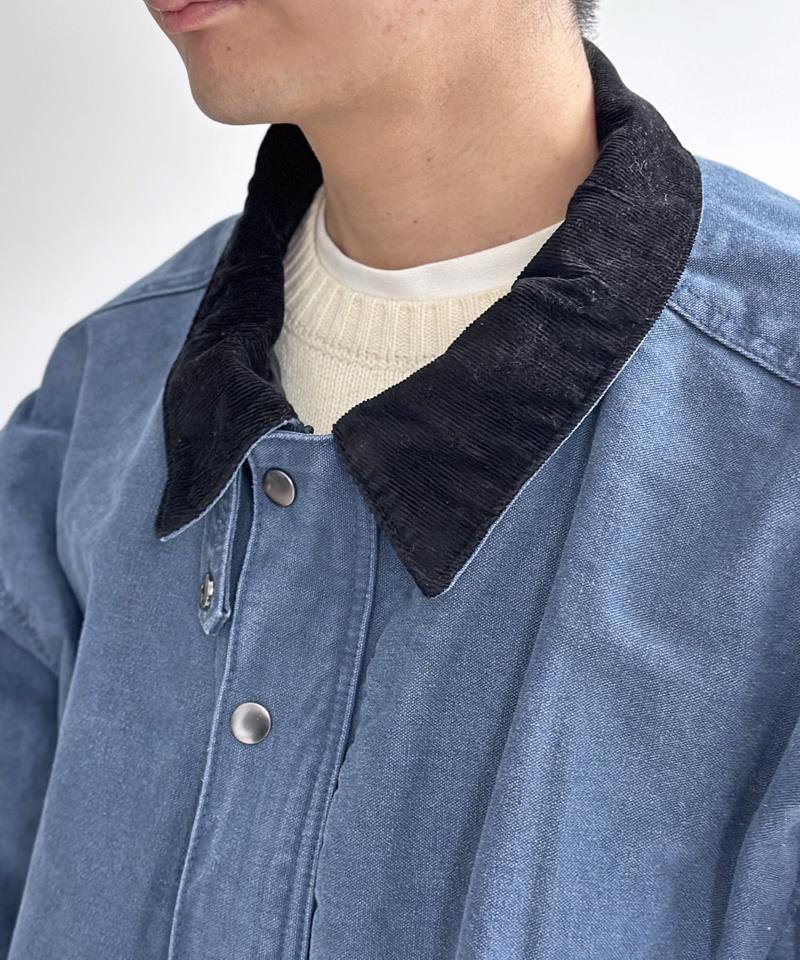 コーデュロイ襟ワークジャケット