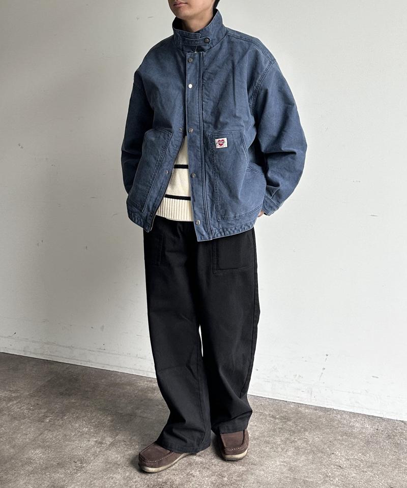 コーデュロイ襟ワークジャケット