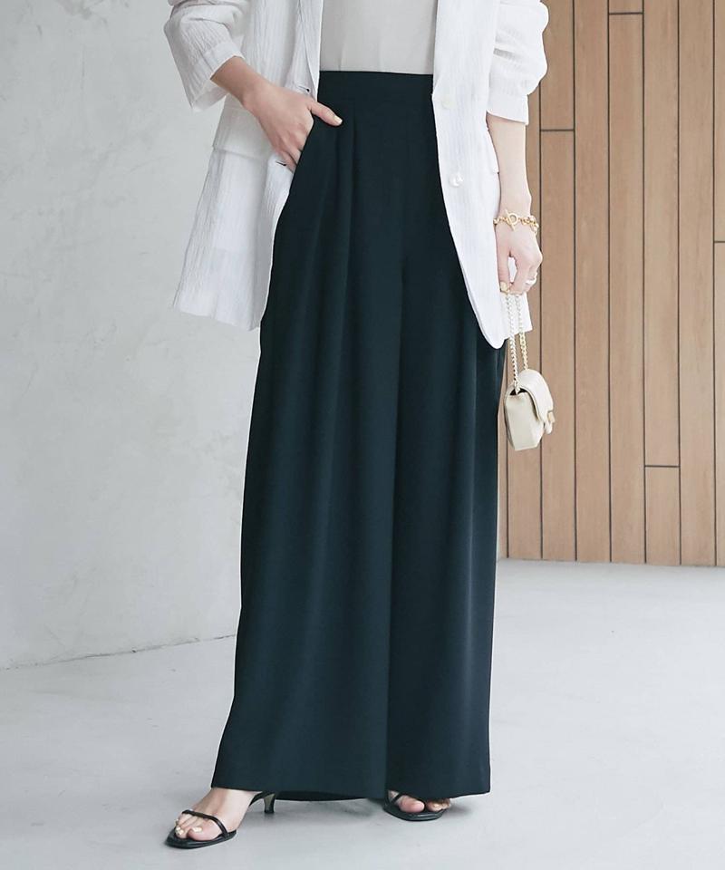 【RISA監修・ミントグリーン追加・5サイズあり】2タックワイドパンツ