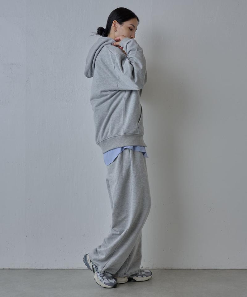 【UNISEX】ヘビーウェイトダブルジップスウェットパーカー