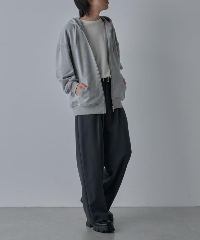 【UNISEX】ヘビーウェイトダブルジップスウェットパーカー