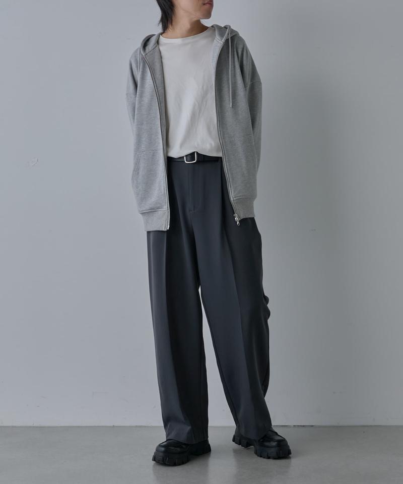 【UNISEX】ヘビーウェイトダブルジップスウェットパーカー